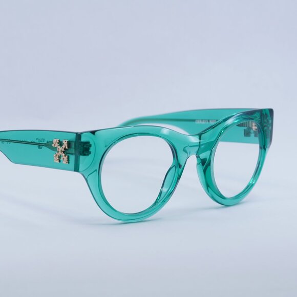 🕶️ New Off-White OERJ013 STYLE 13 5000 Eyeglasses - Transparent Green Frame - Picture 6 of 12